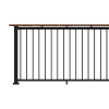 Drink Rail - Front View - Textured Black
