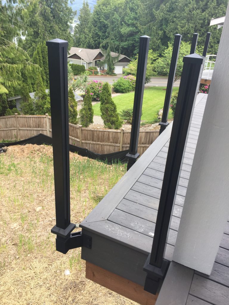 Century Scenic Railing kit with fascia mounting bracket