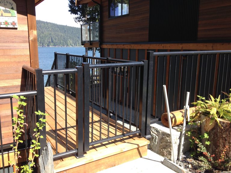 Face Mount Railing Fascia Mount Deck Railings - Century Aluminum Railings Ltd.