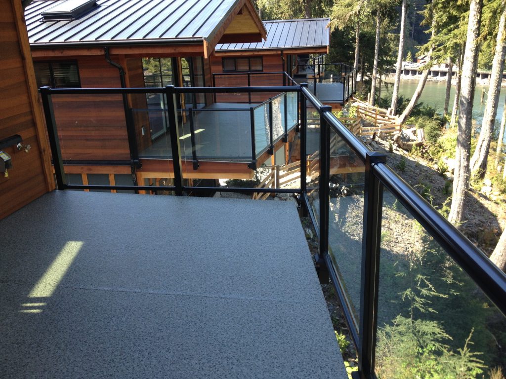 Port Renfrew home with Century Aluminum fascia mounted railings