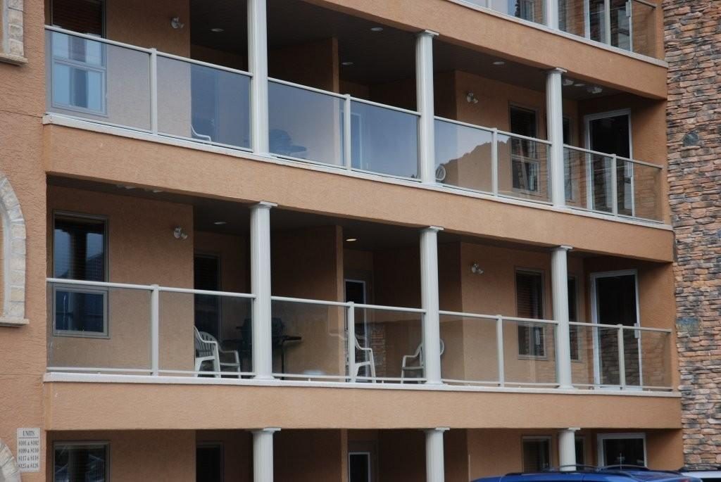 Condo glass railings