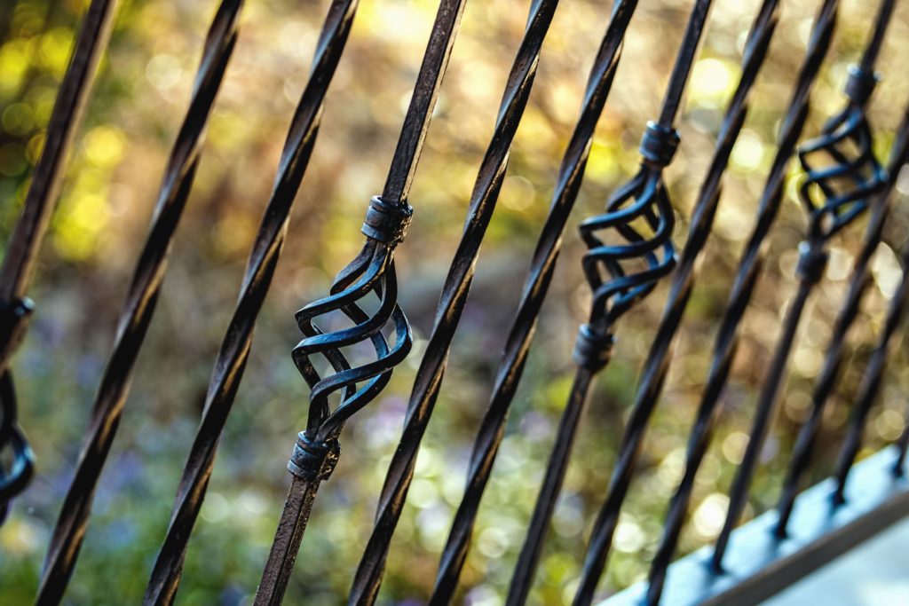 metal deck railing material