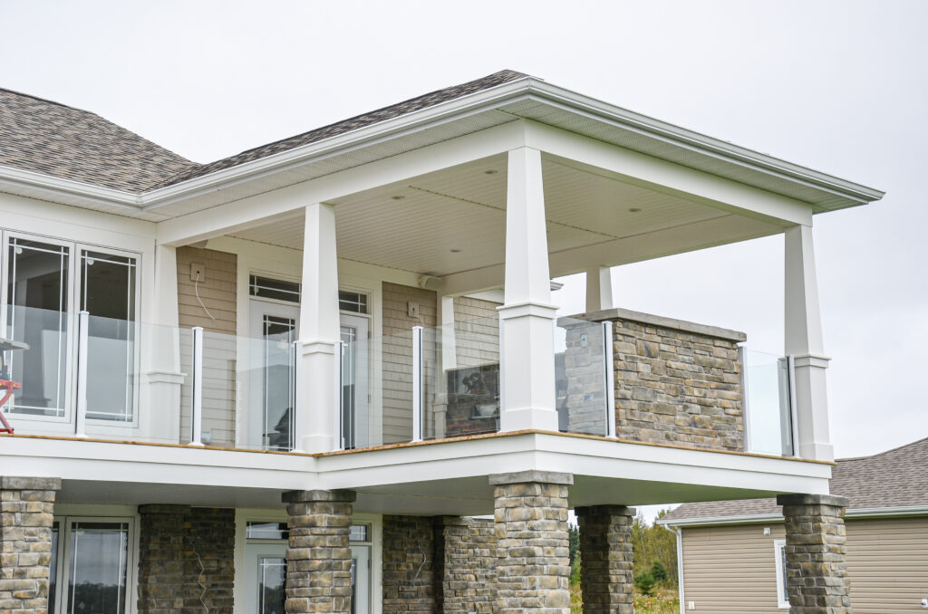Scenic Railing on large white home